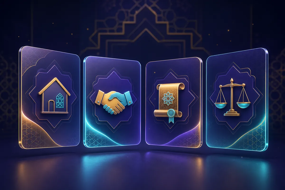 Islamic finance product concepts including home finance, partnership and Sukuk